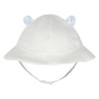 طقم بنطال وقبعة باللونين الأبيض والأزرق للأولاد الصغار, 3, hi-res