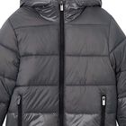 Boys Grey Puffer Coat, 1, hi-res