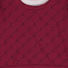 Girls Burgundy Logo Long Sleeve Top, 1, hi-res