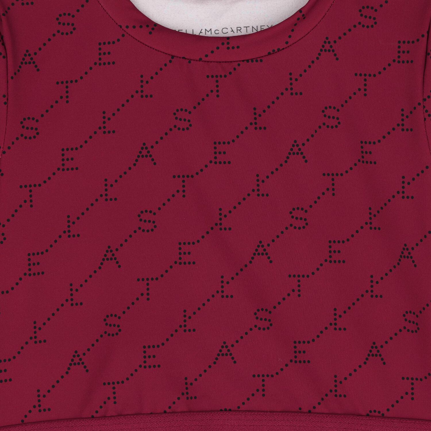 Girls Burgundy Logo Long Sleeve Top, 1, hi-res