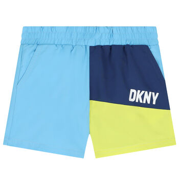 Boys Blue Logo Swim Shorts