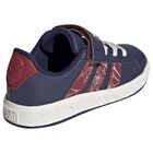 Boys Navy Blue Marvel Grand Court Trainers, 1, hi-res