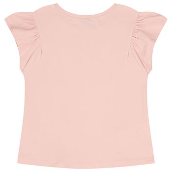 Girls Pink Flower T-Shirt