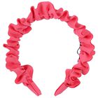 Girls Pink Ruffled Headband, 1, hi-res