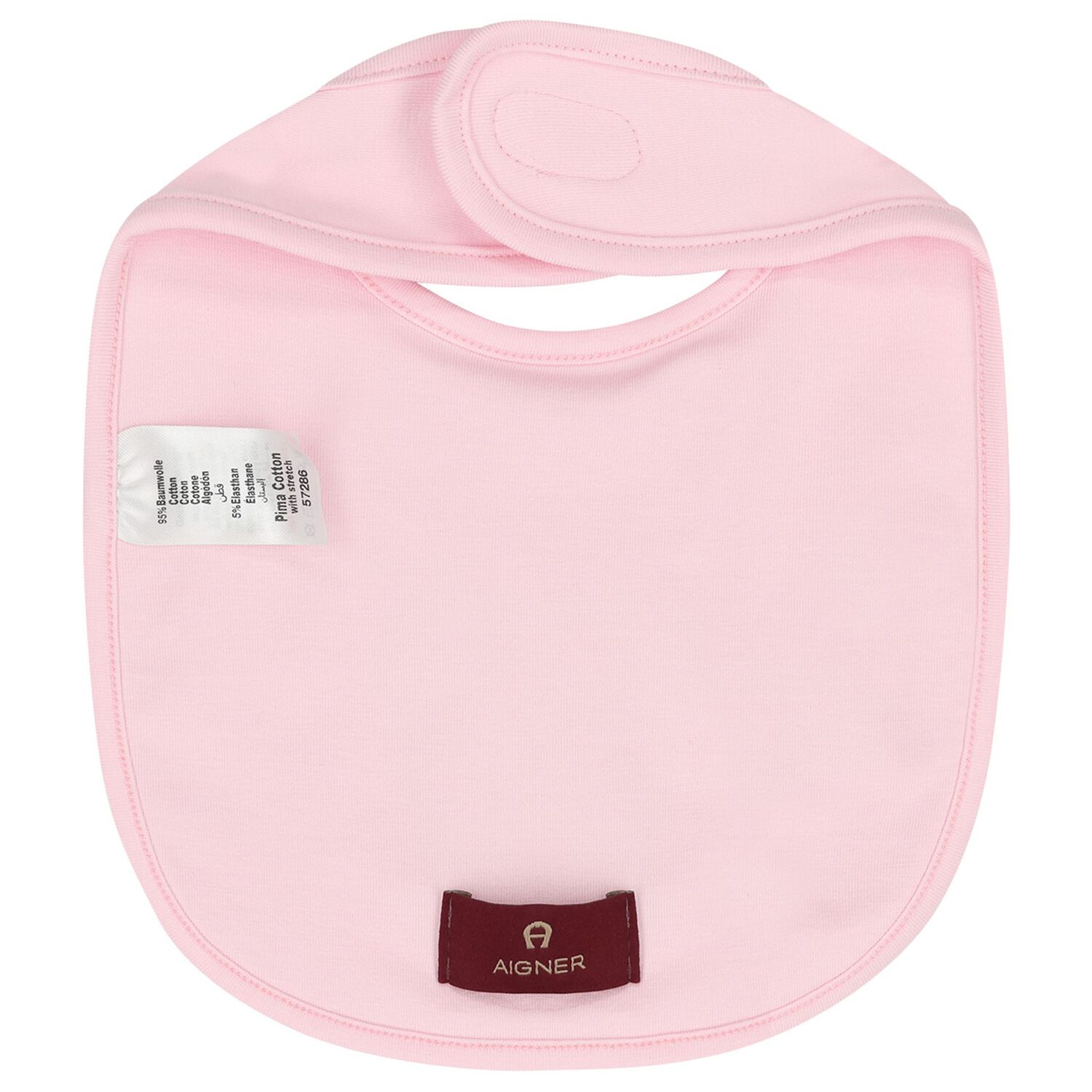 Baby Girls Pink Teddy Bear Logo Bib, 3, hi-res