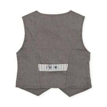 Boys Grey Waistcoat