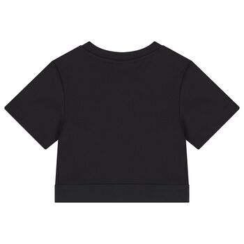 Girls Black Logo T-Shirt