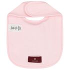 Baby Girls Pink Logo Bib, 3, hi-res