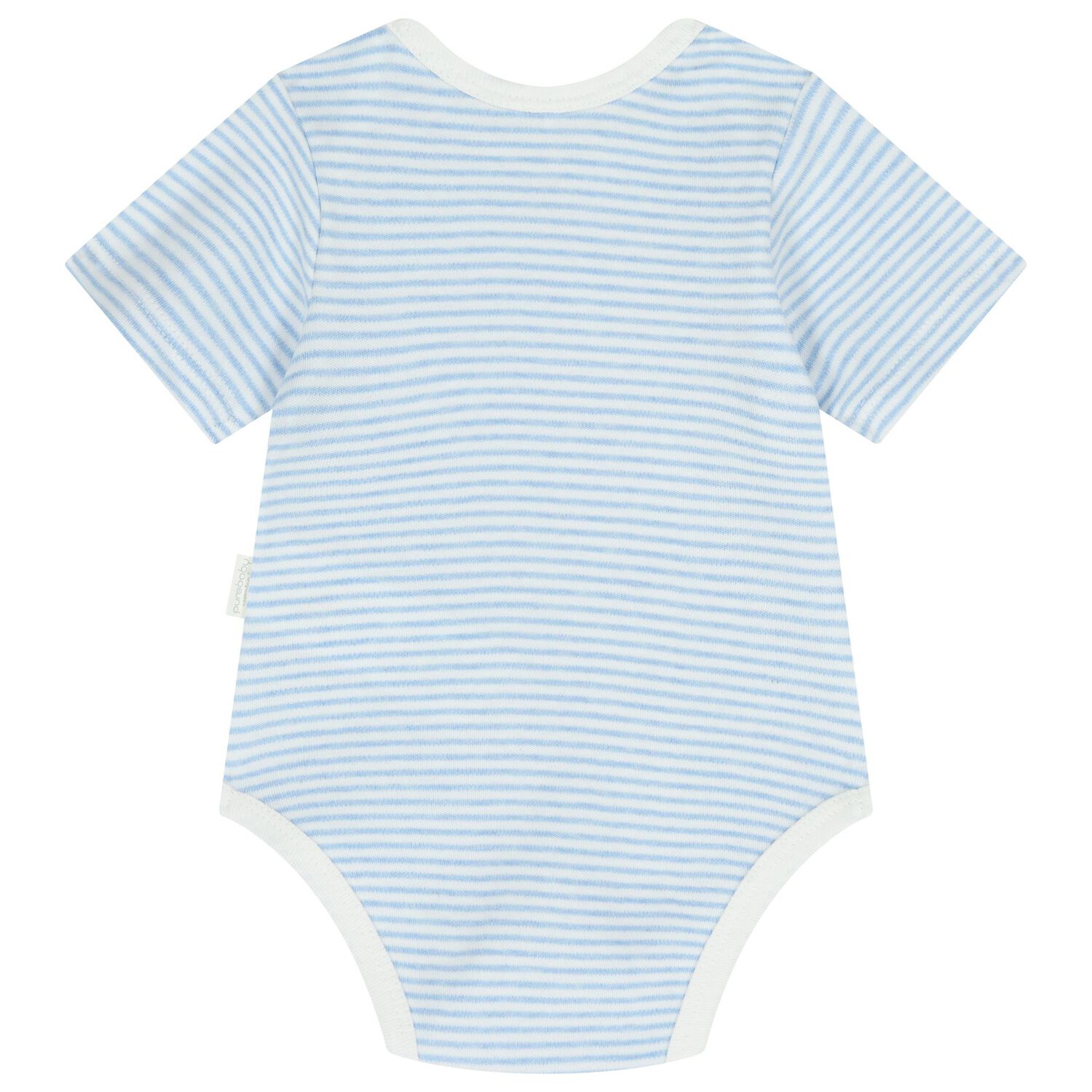 Baby Boys White & Blue Bodysuits ( 2-Pack ), 1, hi-res image number null
