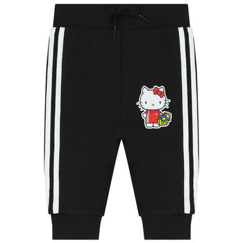 Younger Girls Black Hello Kitty Joggers