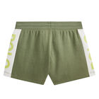 Girls Green Logo Shorts, 1, hi-res