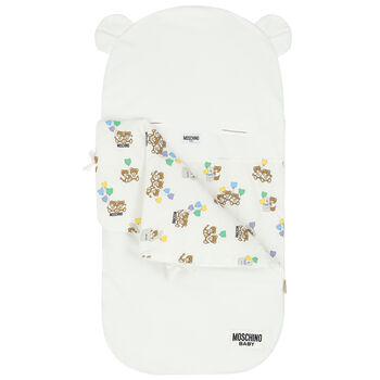 Ivory Teddy Bear Logo Baby Nest