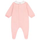 Baby Girls Pink Teddy Bear Logo Babygrow Gift Set , 4, hi-res