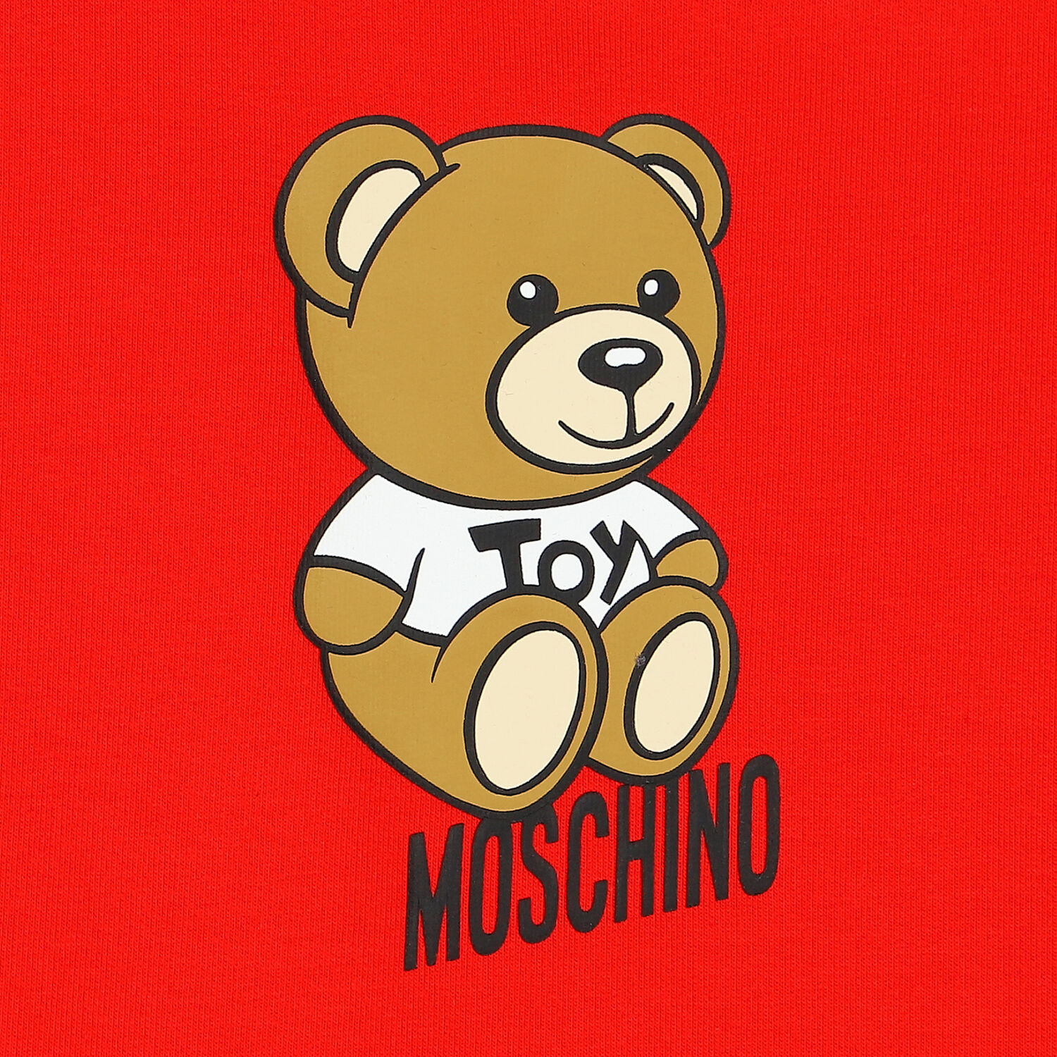 فستان بشعار تيدي باللون الأحمر , 3, hi-res