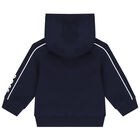 Baby Boys Navy Blue & White Tracksuit (3 Piece), 1, hi-res