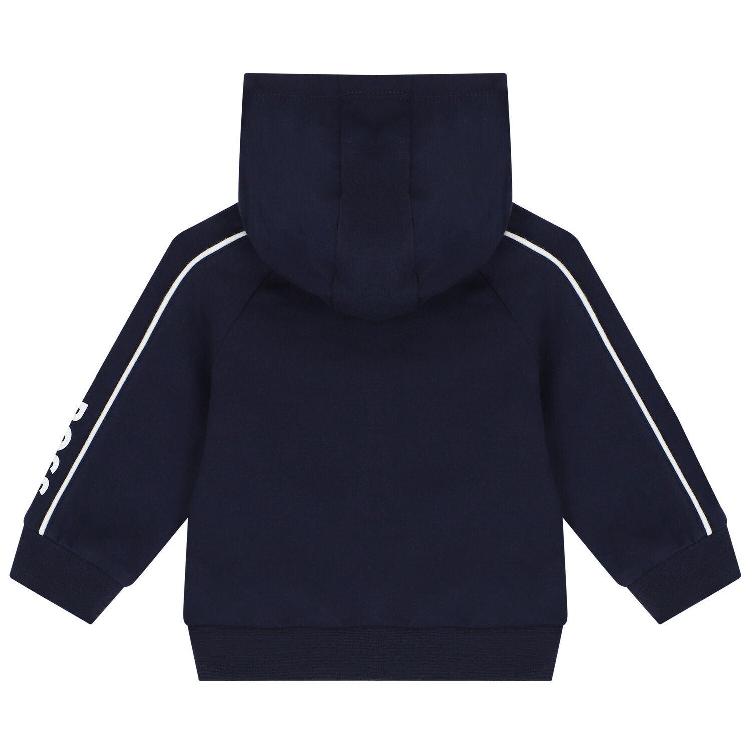 Baby Boys Navy Blue & White Tracksuit (3 Piece), 1, hi-res