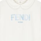 طقم هدايا أفرول أولاد بالشعار باللون الأبيض والأزرق , 2, hi-res