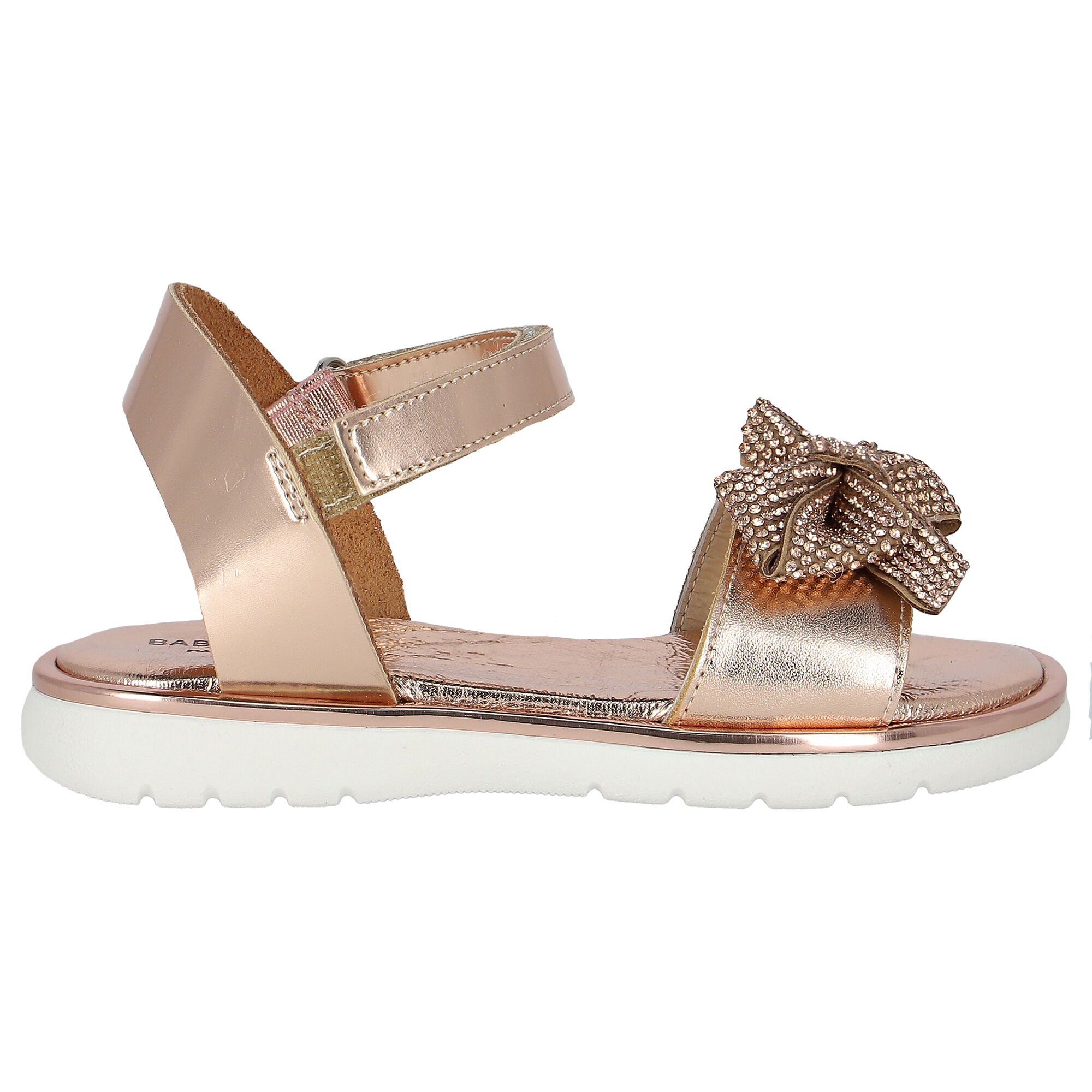 Rose gold hot sale bow sandals