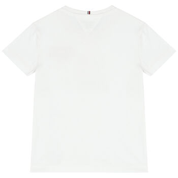 Girls White Logo T-Shirt