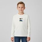 Boys Ivory Long Sleeve Top, 1, hi-res