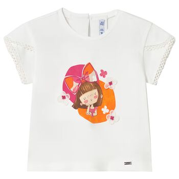 Younger Girls White T-Shirt