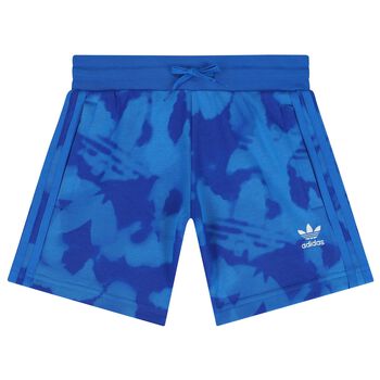 Blue Trefoil Logo Shorts