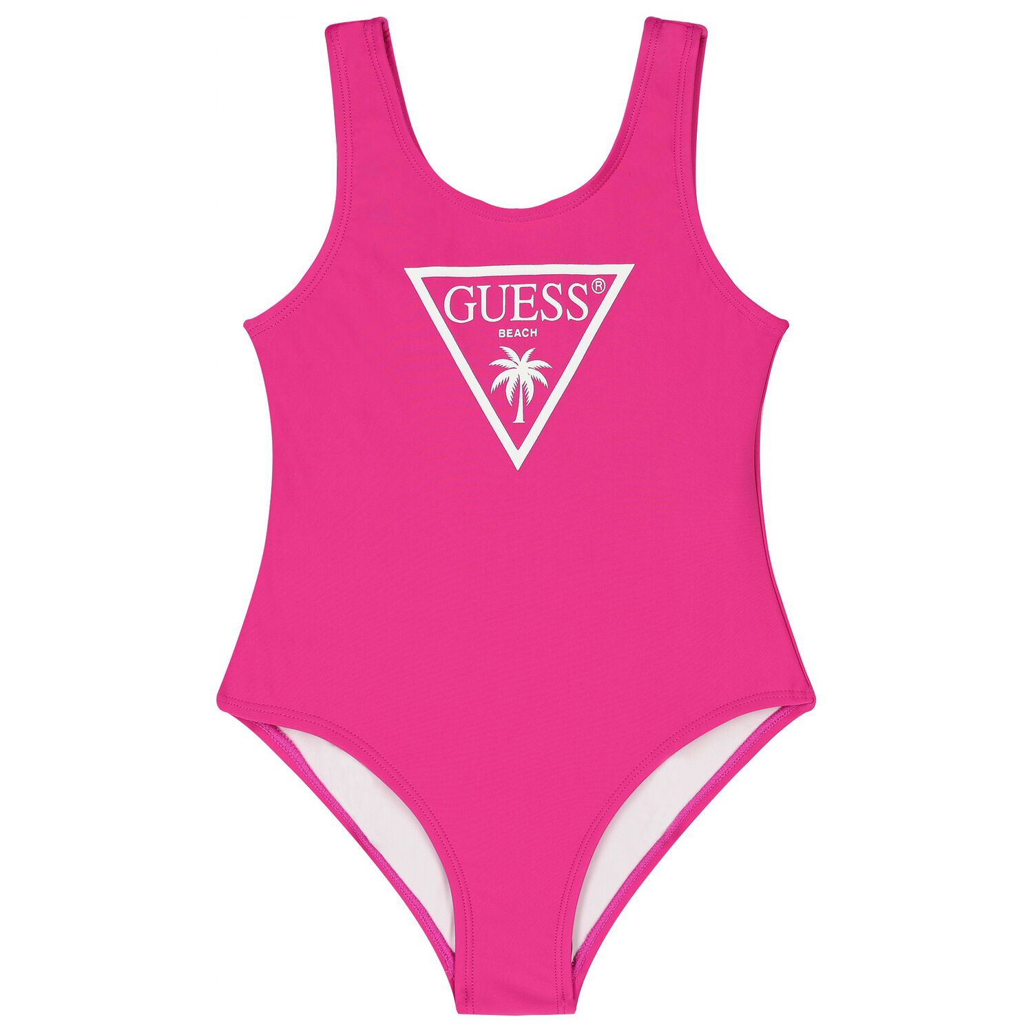 Girls Pink Logo Swimsuit, 1, hi-res image number null