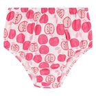 Baby Girls White & Pink Apple Dress Set, 1, hi-res