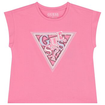 Girls Pink Logo T-Shirt