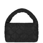 Girls Black Logo Quilted Shoulder Bag, 1, hi-res