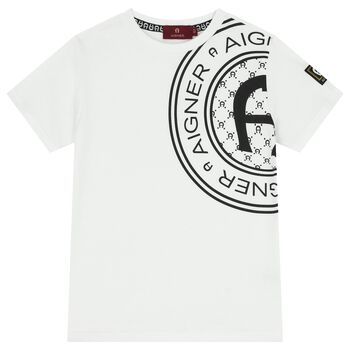 Boys White Logo T-Shirt