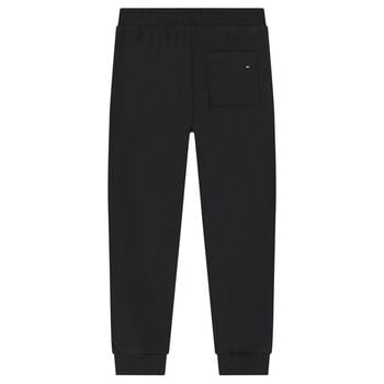 Girls Black Embellished Logo Joggers