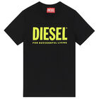 تيشيرت بالشعار باللون الأسود للأولاد , 3, hi-res