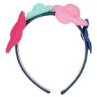 Girls Multi-Coloured Flower Headband, 1, hi-res