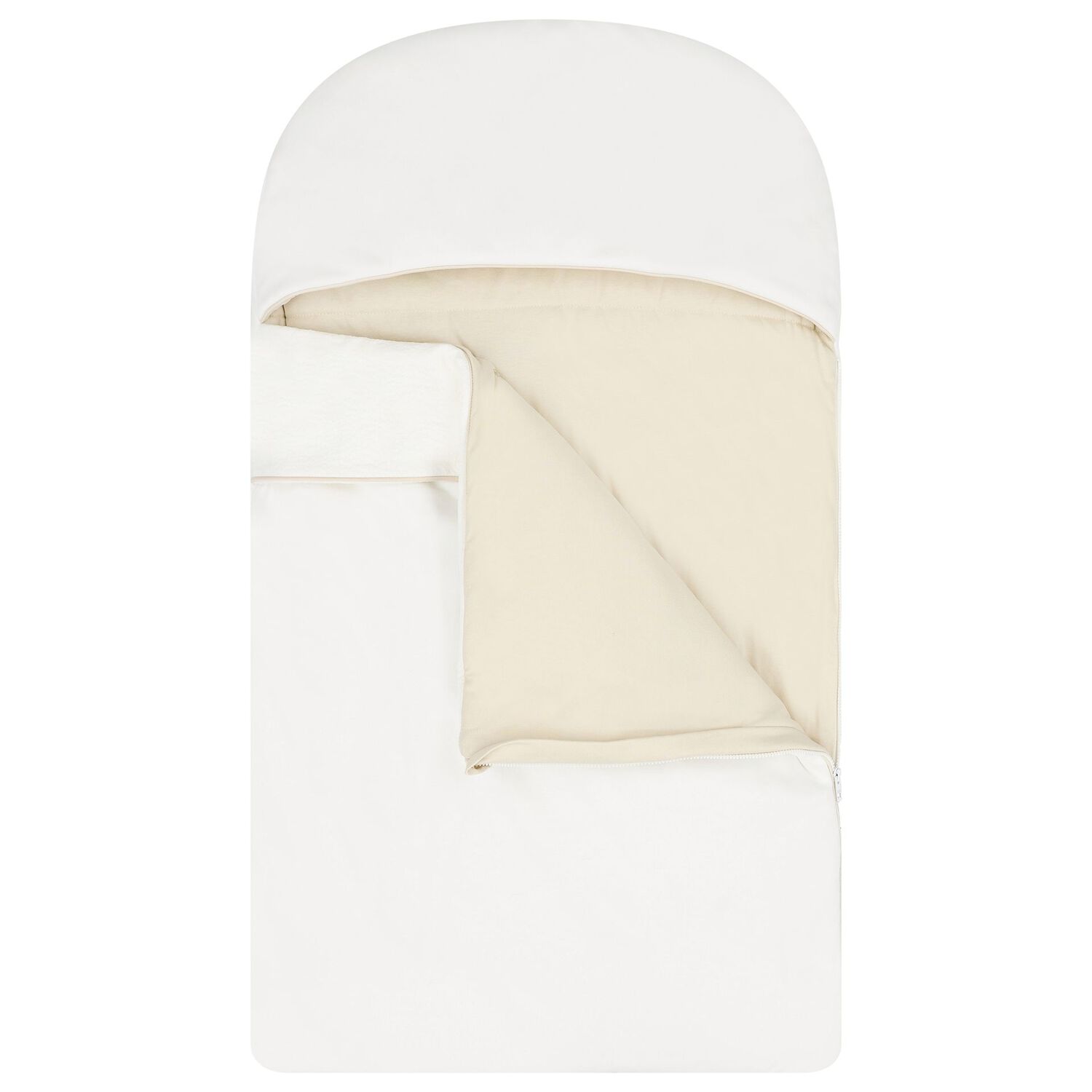 White & Beige Logo Baby Nest, 1, hi-res