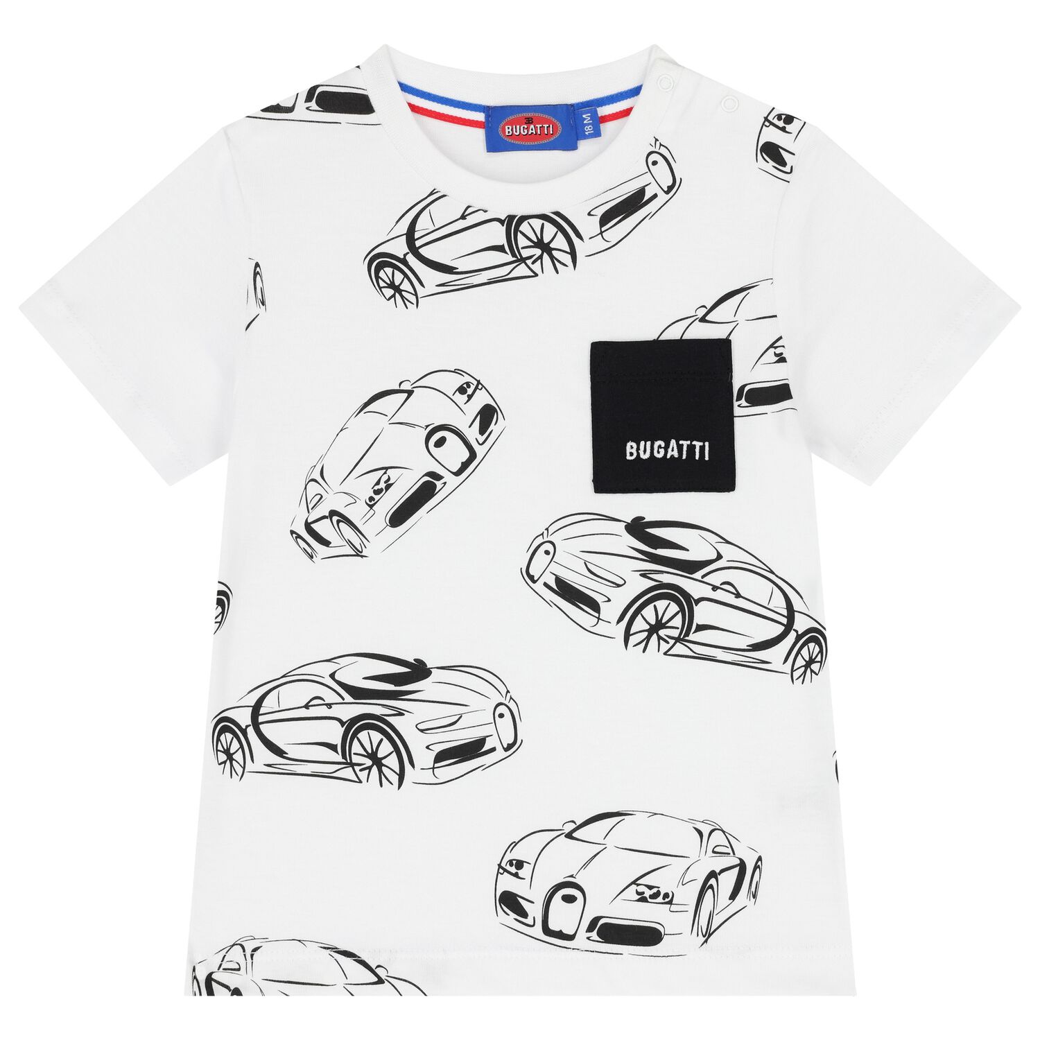Younger Boys White Logo T-Shirt, 1, hi-res image number null