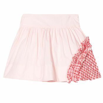 Girls Pink & Red Skirt