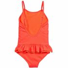 Girls Black Ruffle Swimsuit, 1, hi-res