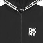 قميص أسود بغطاء رأس وسحّاب, 1, hi-res