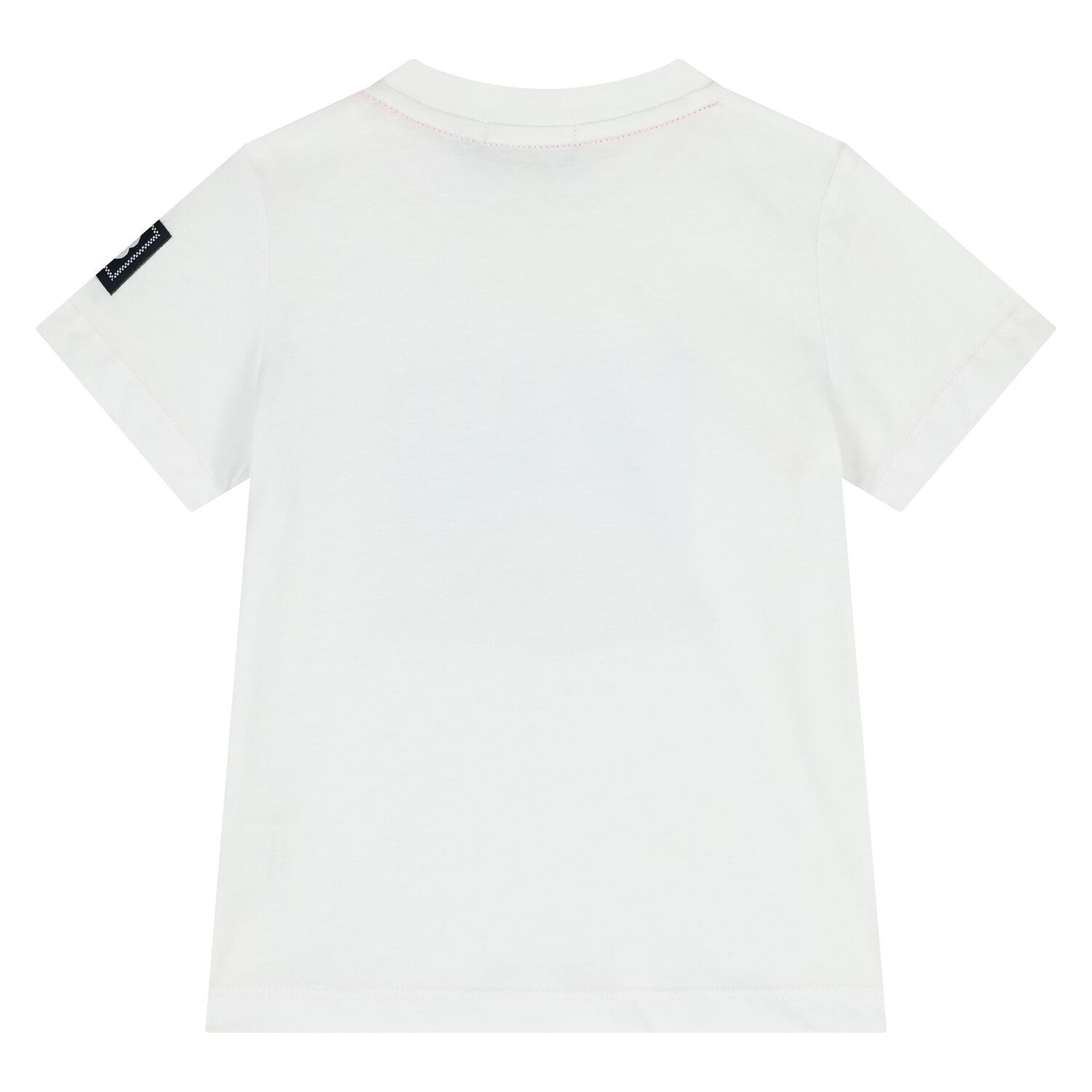 Younger Boys White Logo T-Shirt, 2, hi-res