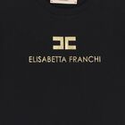 تيشيرت باللون أسود بشعار للبنات, 3, hi-res