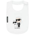 مريلة أطفال بالشعار باللون الابيض ( من 3 قطع), 1, hi-res