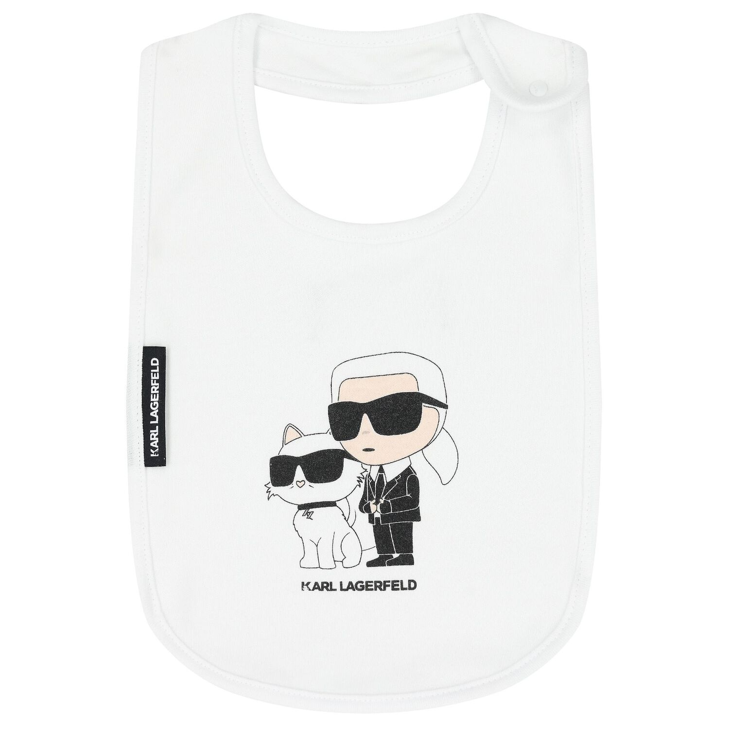 مريلة أطفال بالشعار باللون الابيض ( من 3 قطع), 1, hi-res