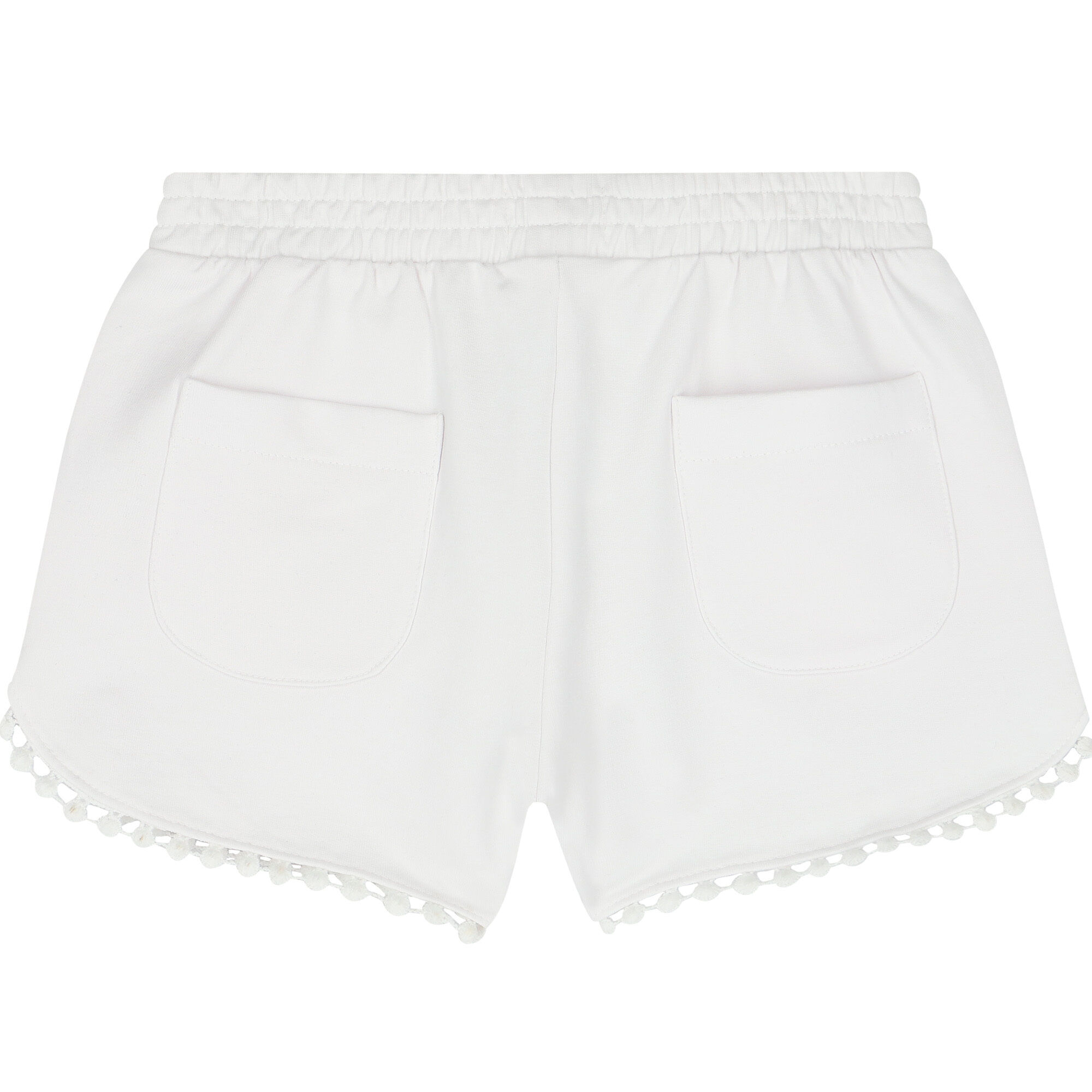 Girls white cotton shorts 2025