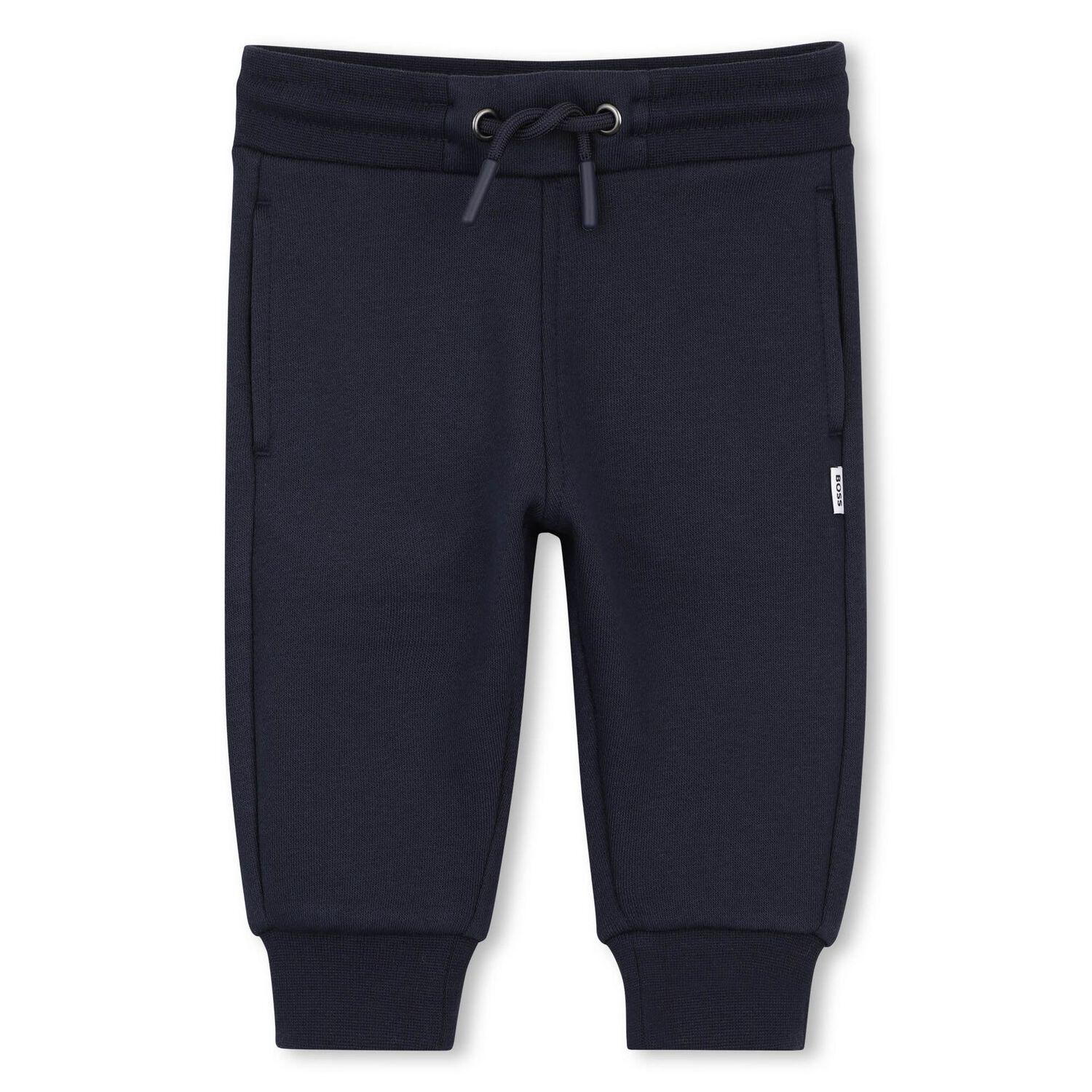 Younger Boys Mini Me Navy Blue Logo Tracksuit, 1, hi-res