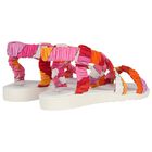 Girls Pink & Orange Sandals, 1, hi-res