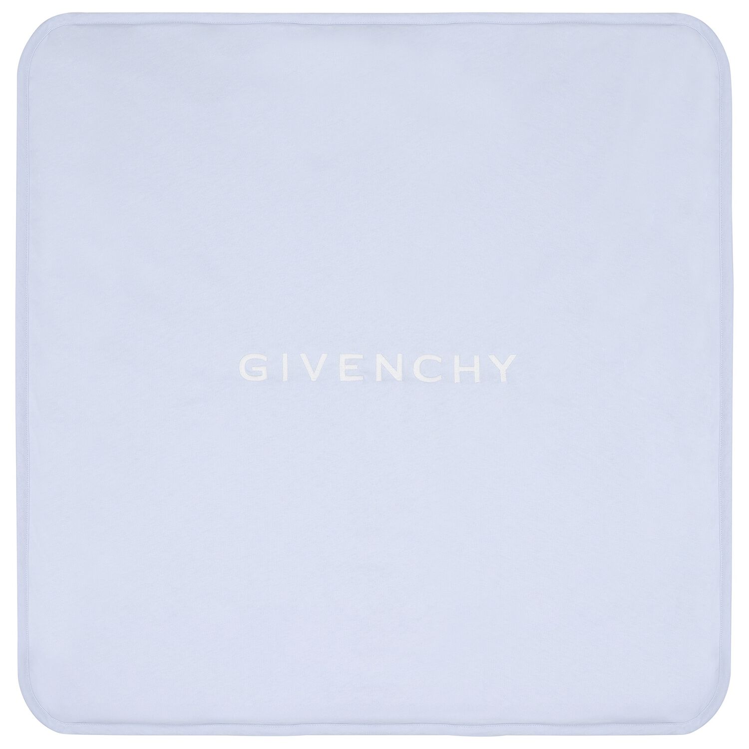 Baby Boys Blue & White Logo Blanket, 2, hi-res