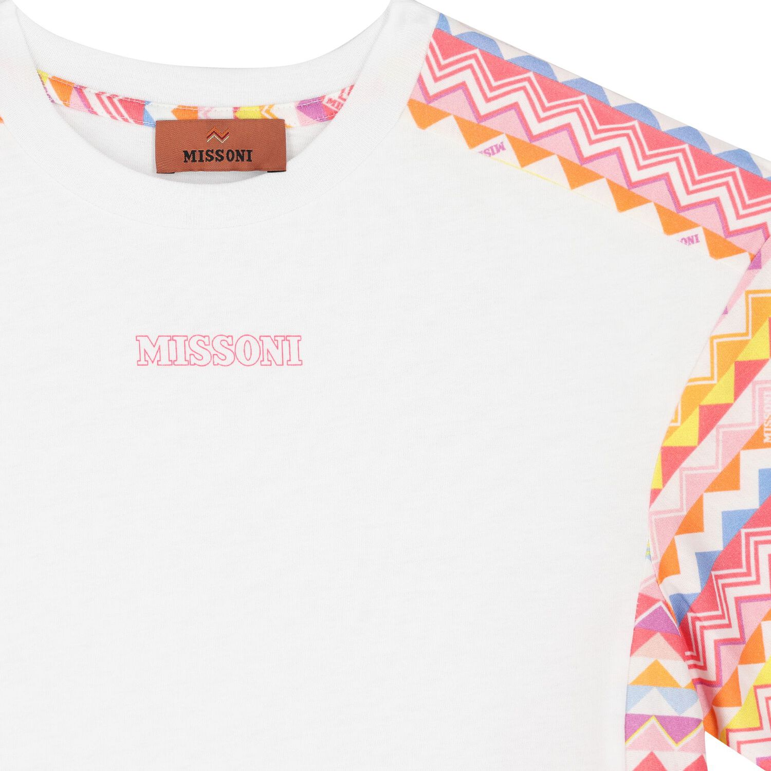 فستان بنات متعرج باللون الأبيض و الوردي, 1, hi-res