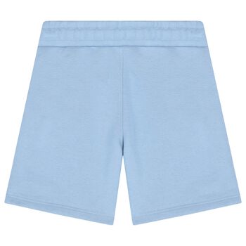 Boys Pale Blue Logo Shorts