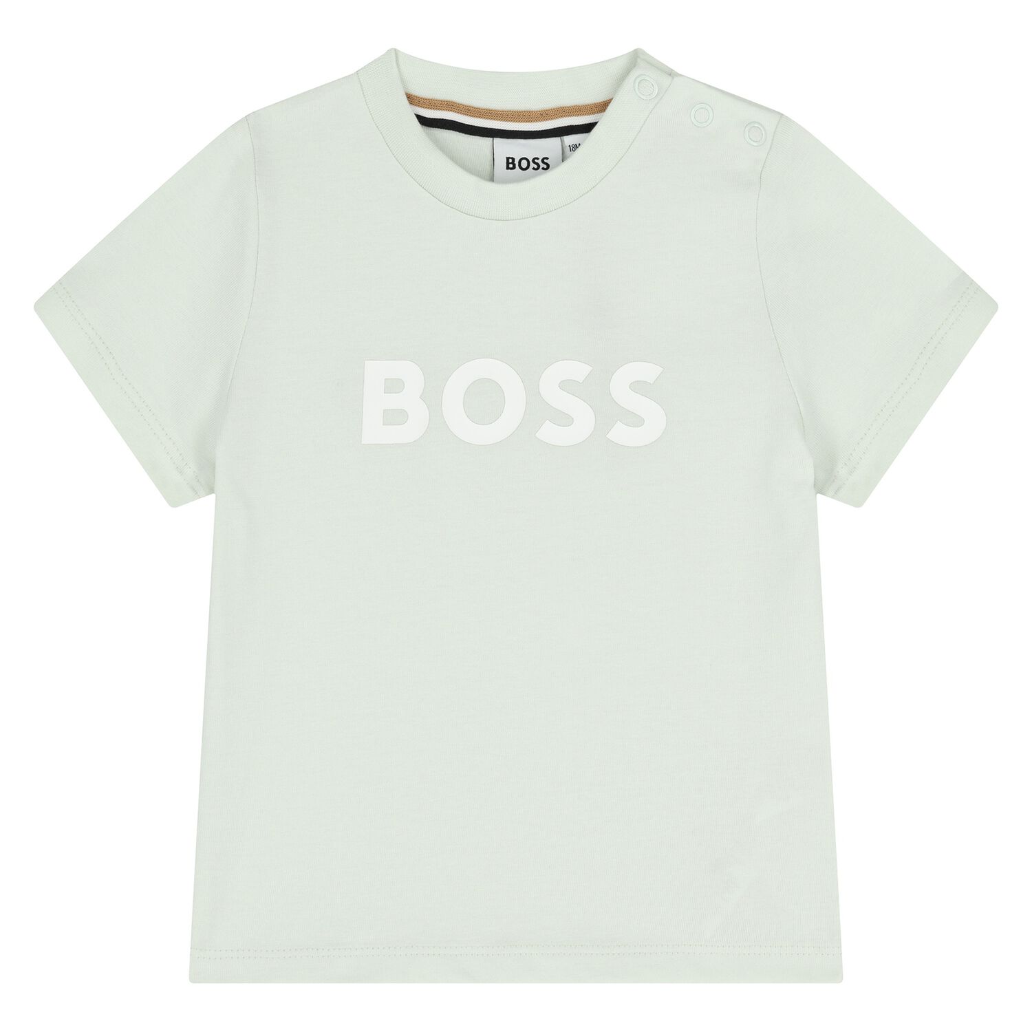 تيشيرت بشعار باللون الأخضر للأولاد , 7, hi-res